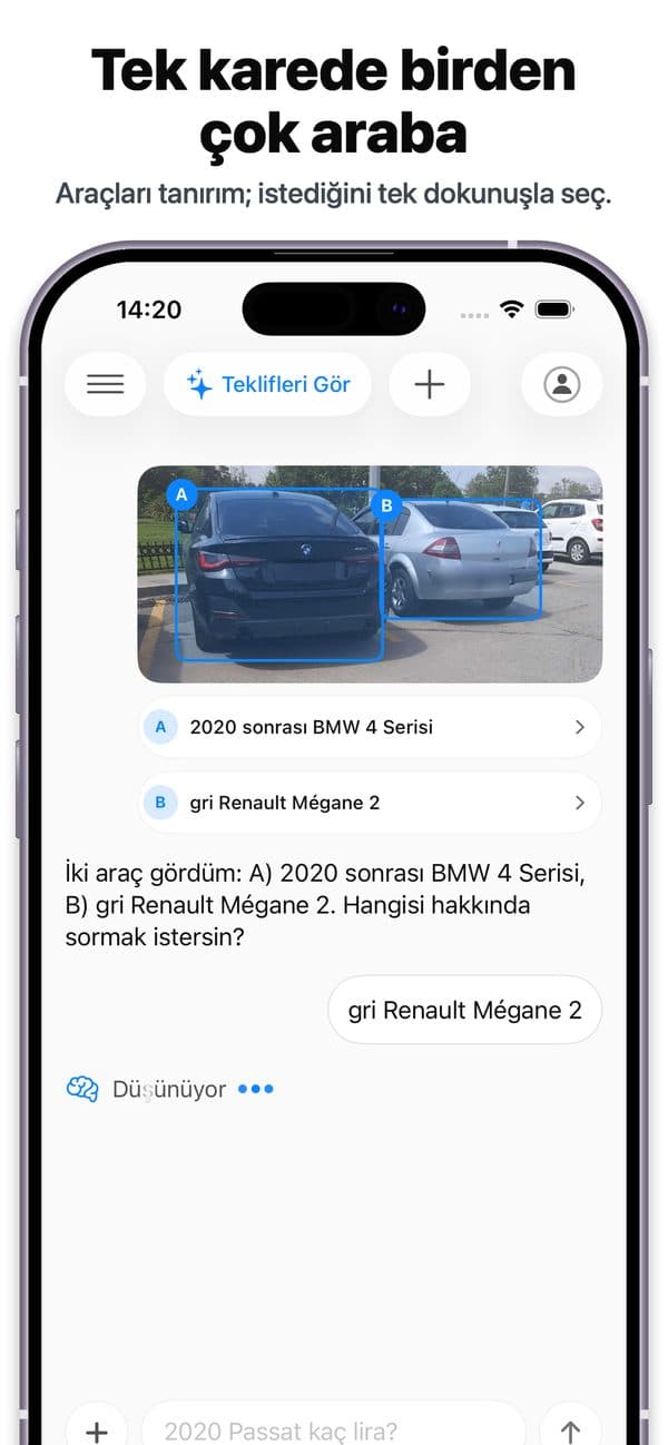 Kazık Yer Miyim? App Store screenshot: Several cars in one photo